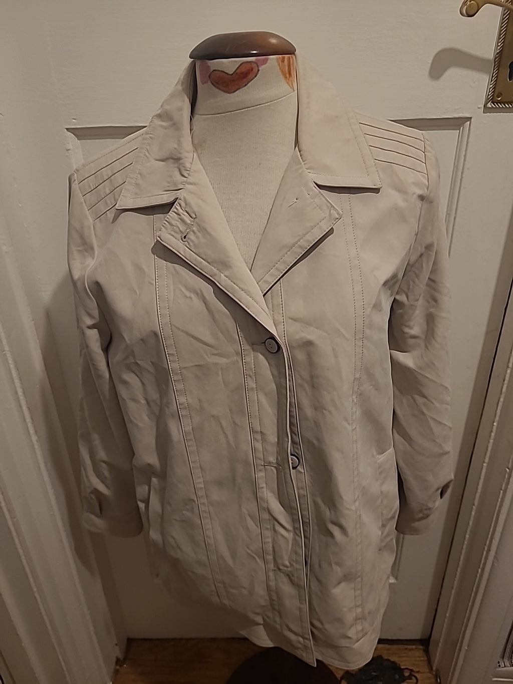 Ladies Classics Size 14 Pale Beige Lined Jacket