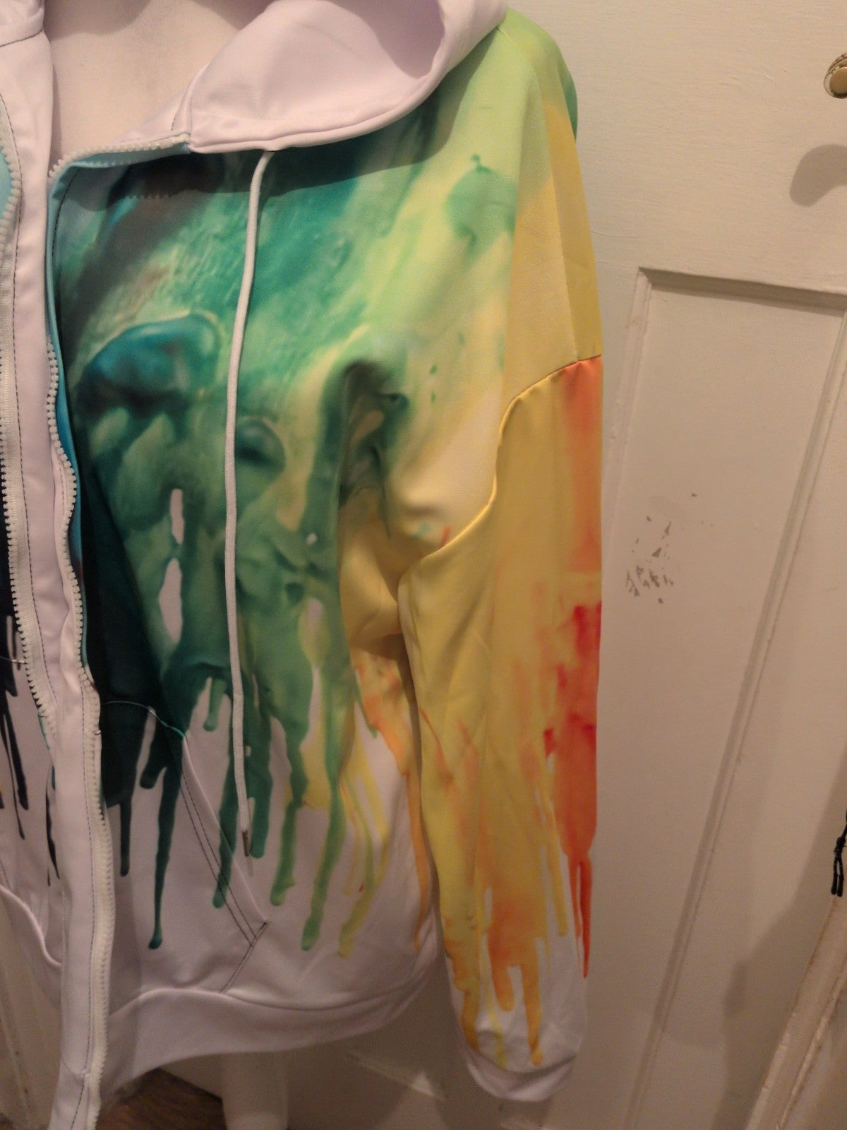 XL Multicoloured Full Zip Hoodie
