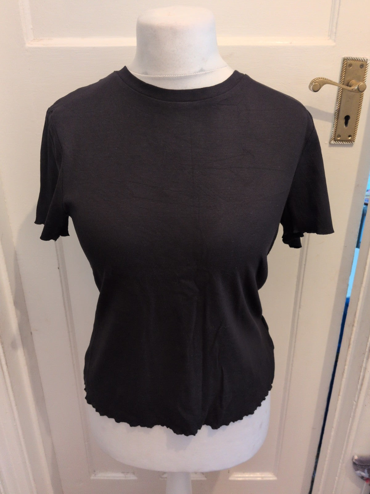 F&F Large Sports Gym Top Short Sleeve T-shirt Grey