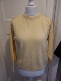 Ladies BHS Size 10-12 Pale Yellow Pullover Jumper