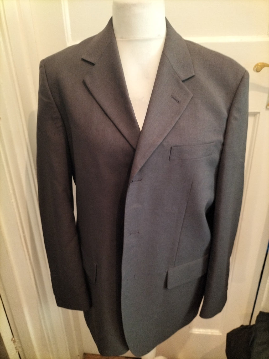 Mens Cedarwood State Size 42 Short Grey Lined Padded Suit Jacket