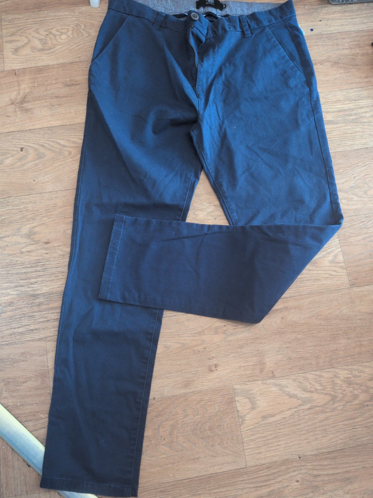 Next 34r Slim Fit Navy Chino