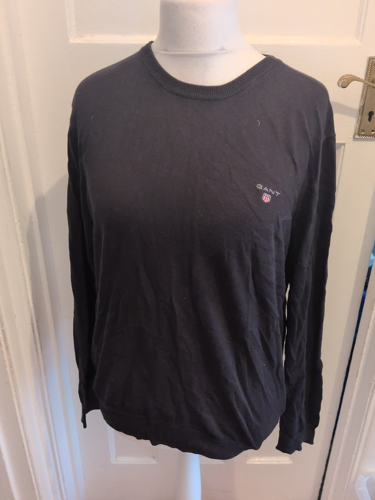 Gant Medium Black Long Sleeve Pullover Jumper