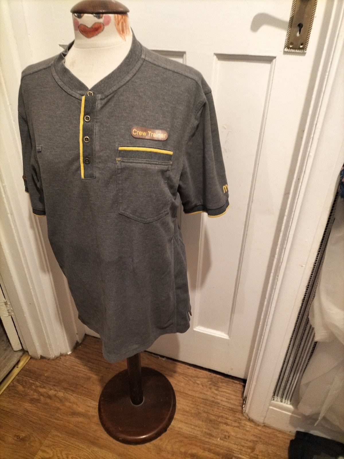 Mens Mcdonalds Size Medium Crew Trainer Polo