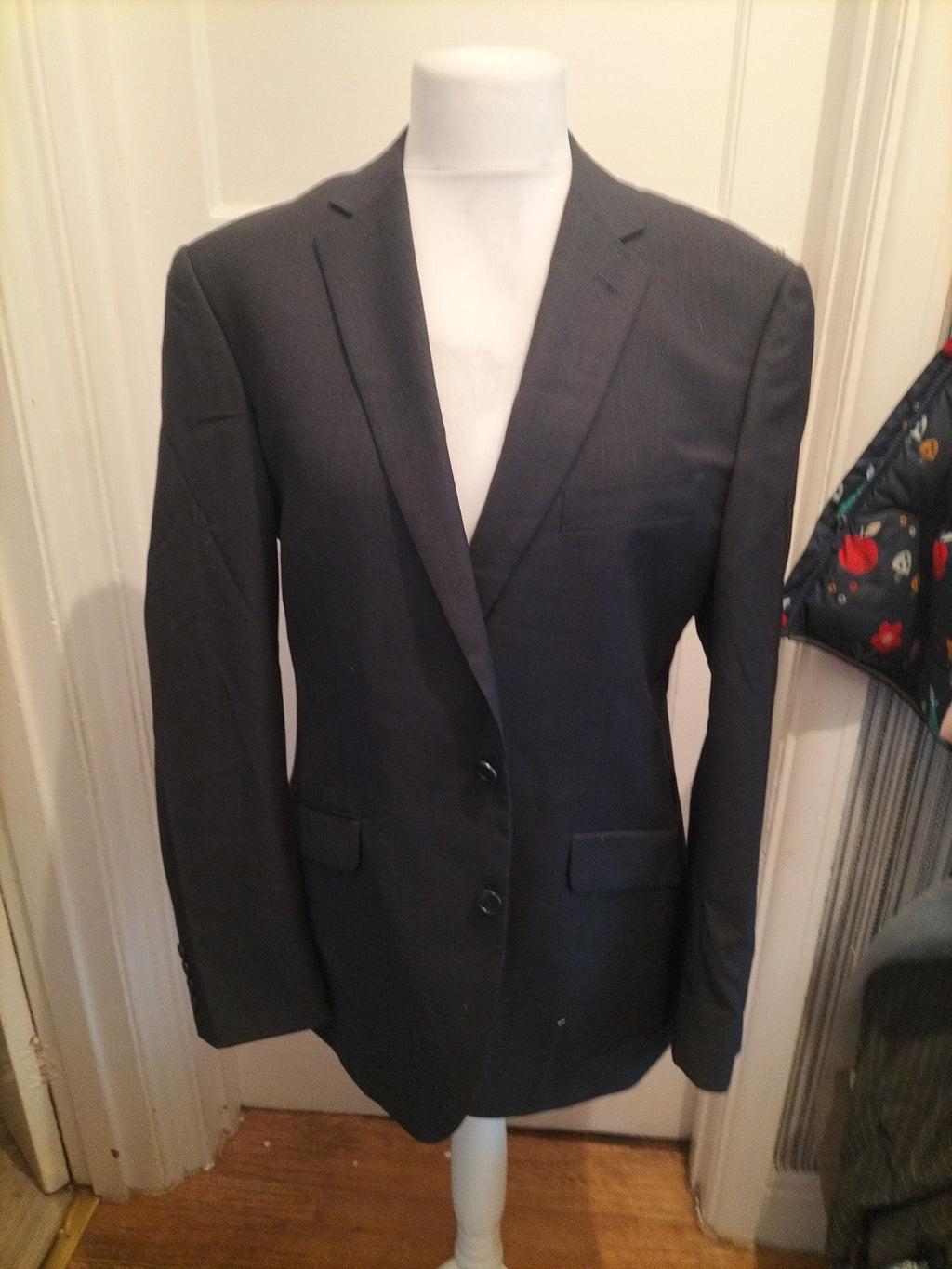 Mens Marks And Spencer Tailoring Size 42M Blue Padded Lined Blazer