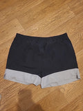 Mens Marks And Spencer Size Large Black/Grey Elasticated Shorts