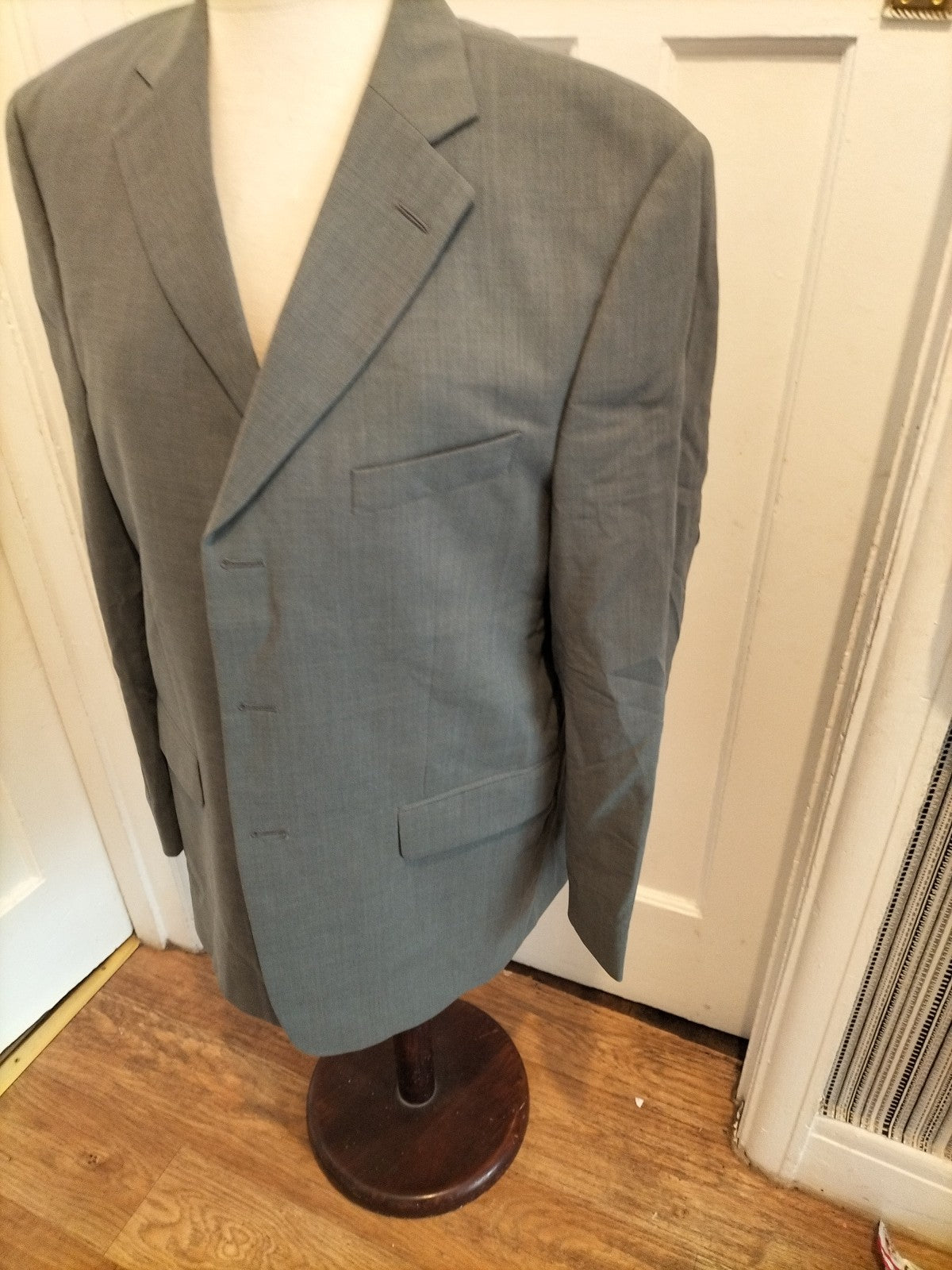 Mens Marks And Spencer Size 40" Grey Lined Padded Blazer