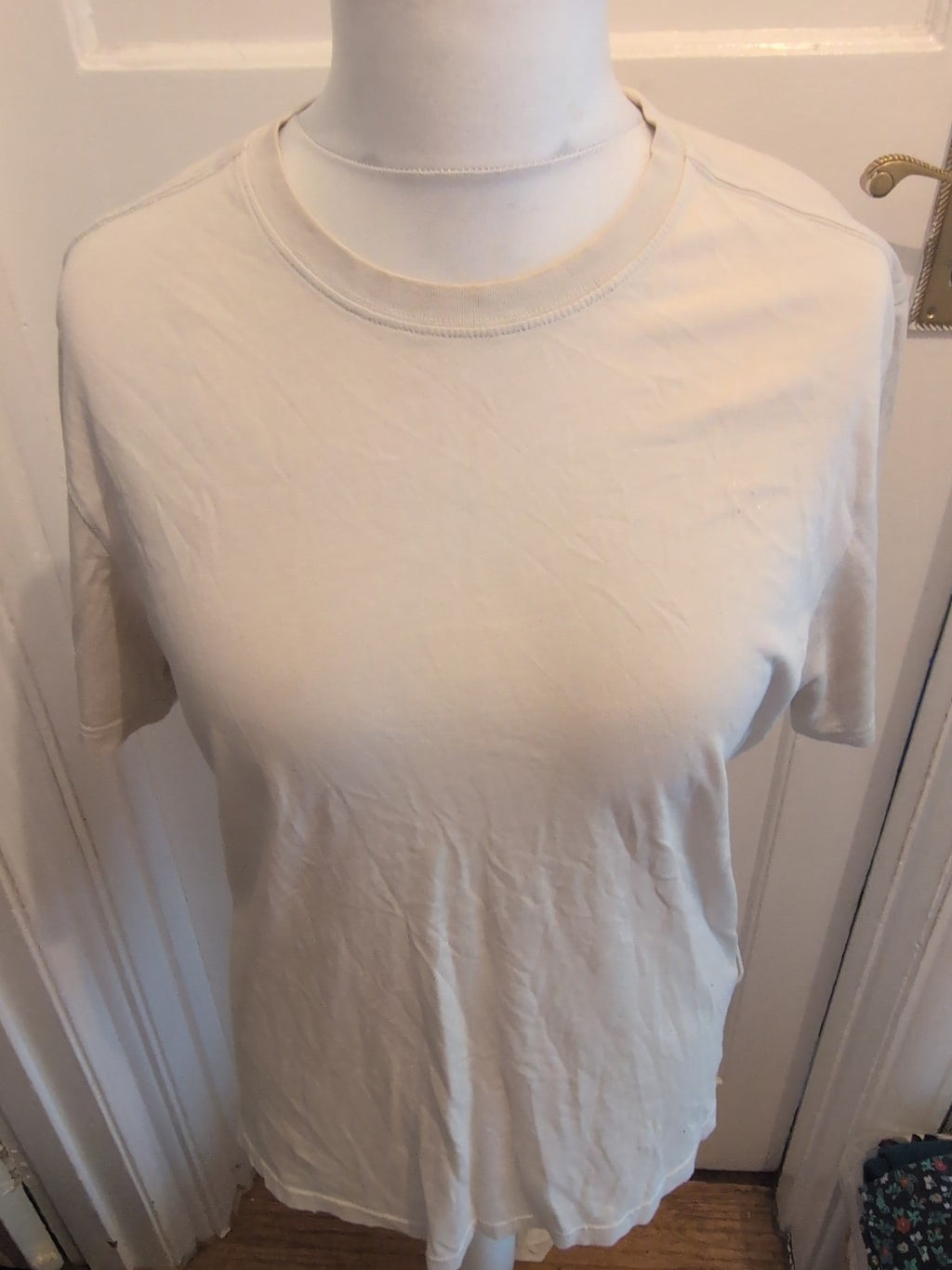 The North Face Medium Beige Rear Print Short Sleeve T-shirt