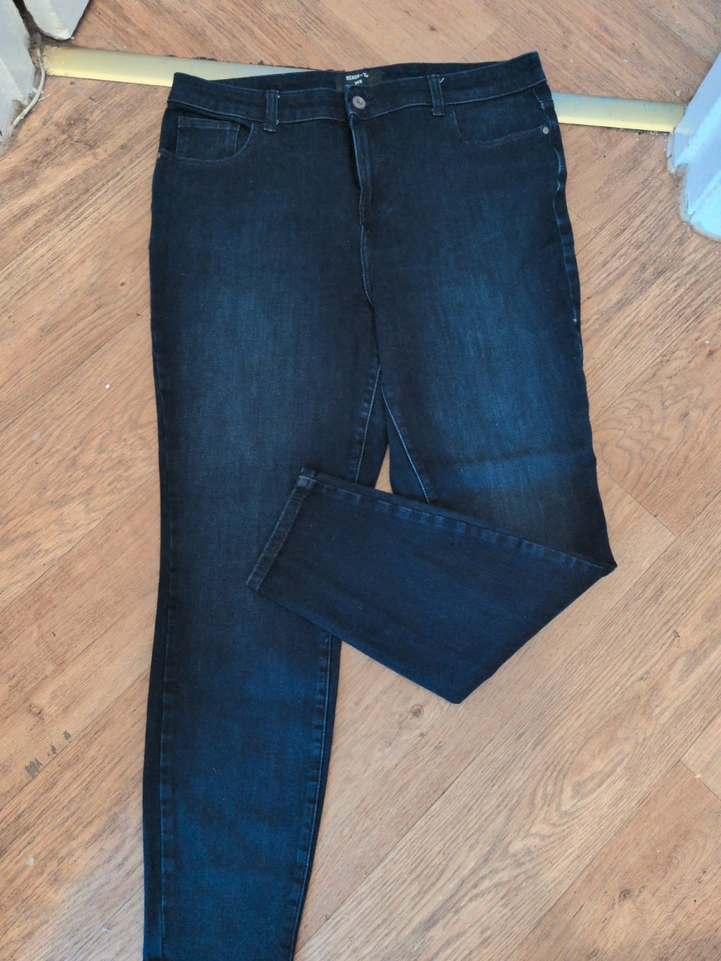 Ladies Denim By TU Size 16s Skinny Dark Blue Jeans