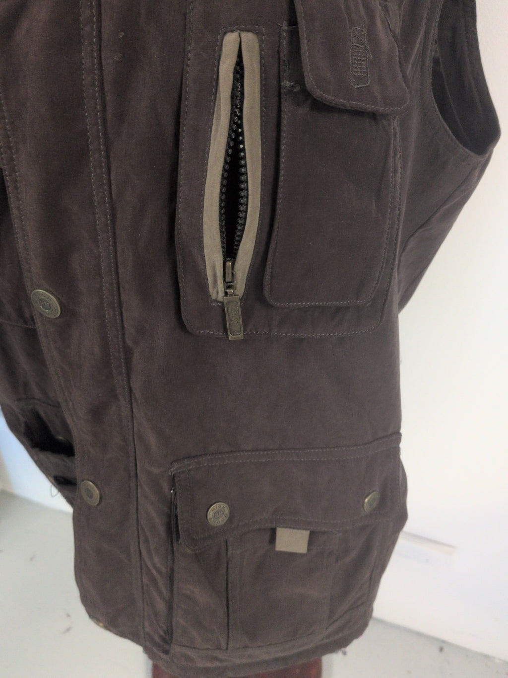 High Mount 2XL Dark Khaki Sleeveless Jacket