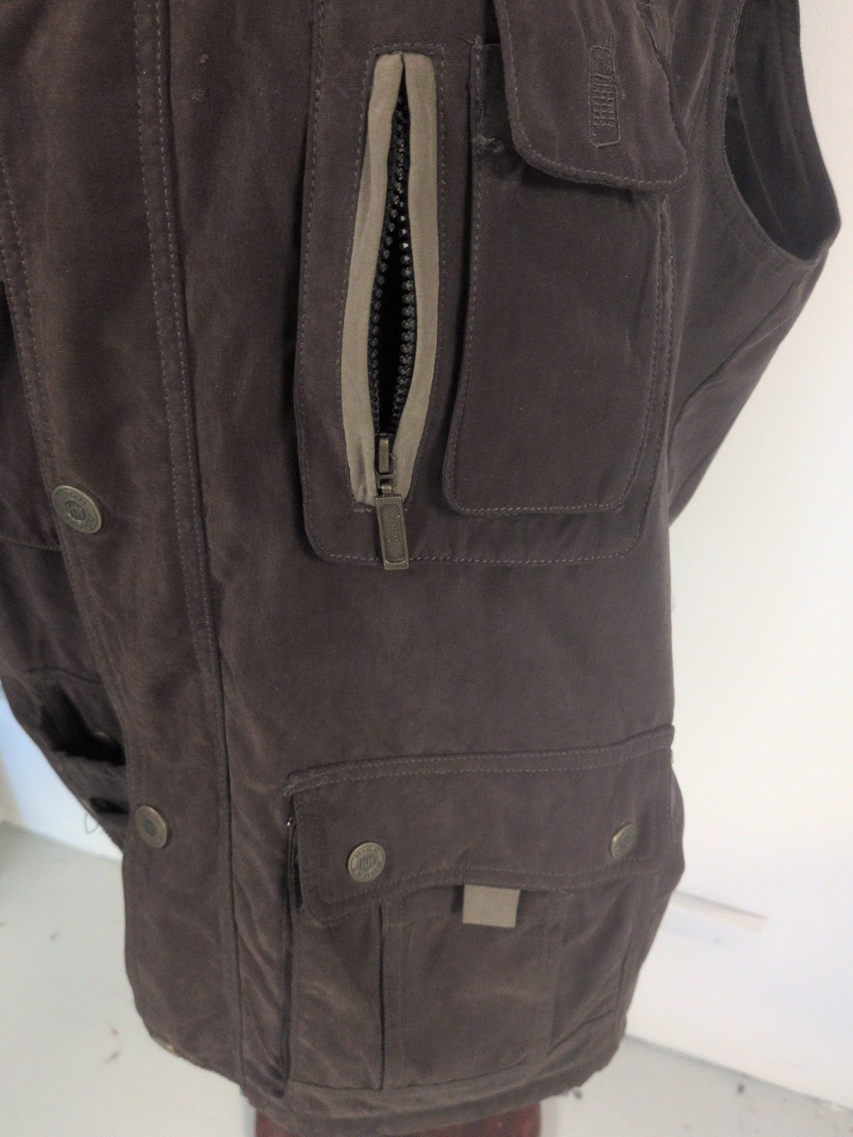 High Mount 2XL Dark Khaki Sleeveless Jacket