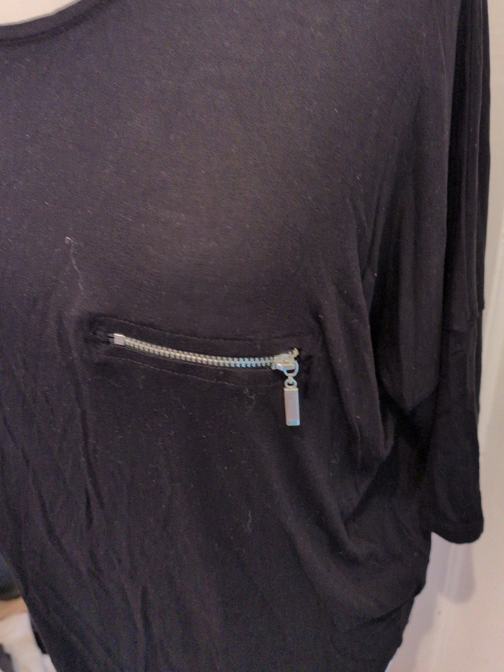 Peacocks 14 Black Half Blouse Blouse