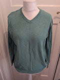 Tu Medium Sea Breeze V Neck Long Sleeve Pullover Jumper