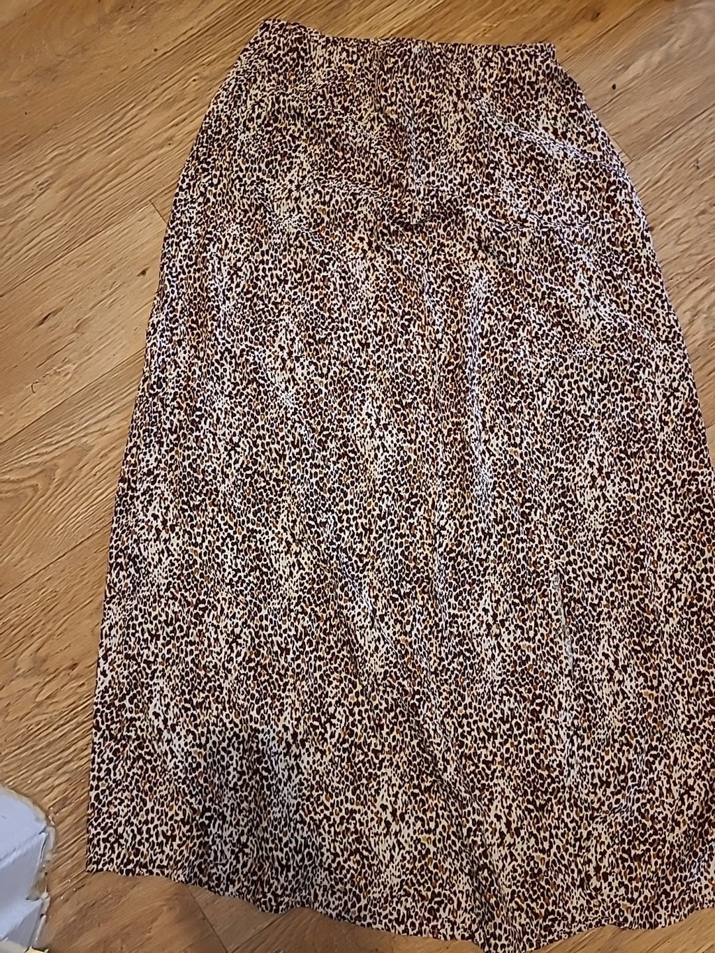 Ladies B.Young Size Euro 36 Leopard Print Elasticated Long Length Skirt