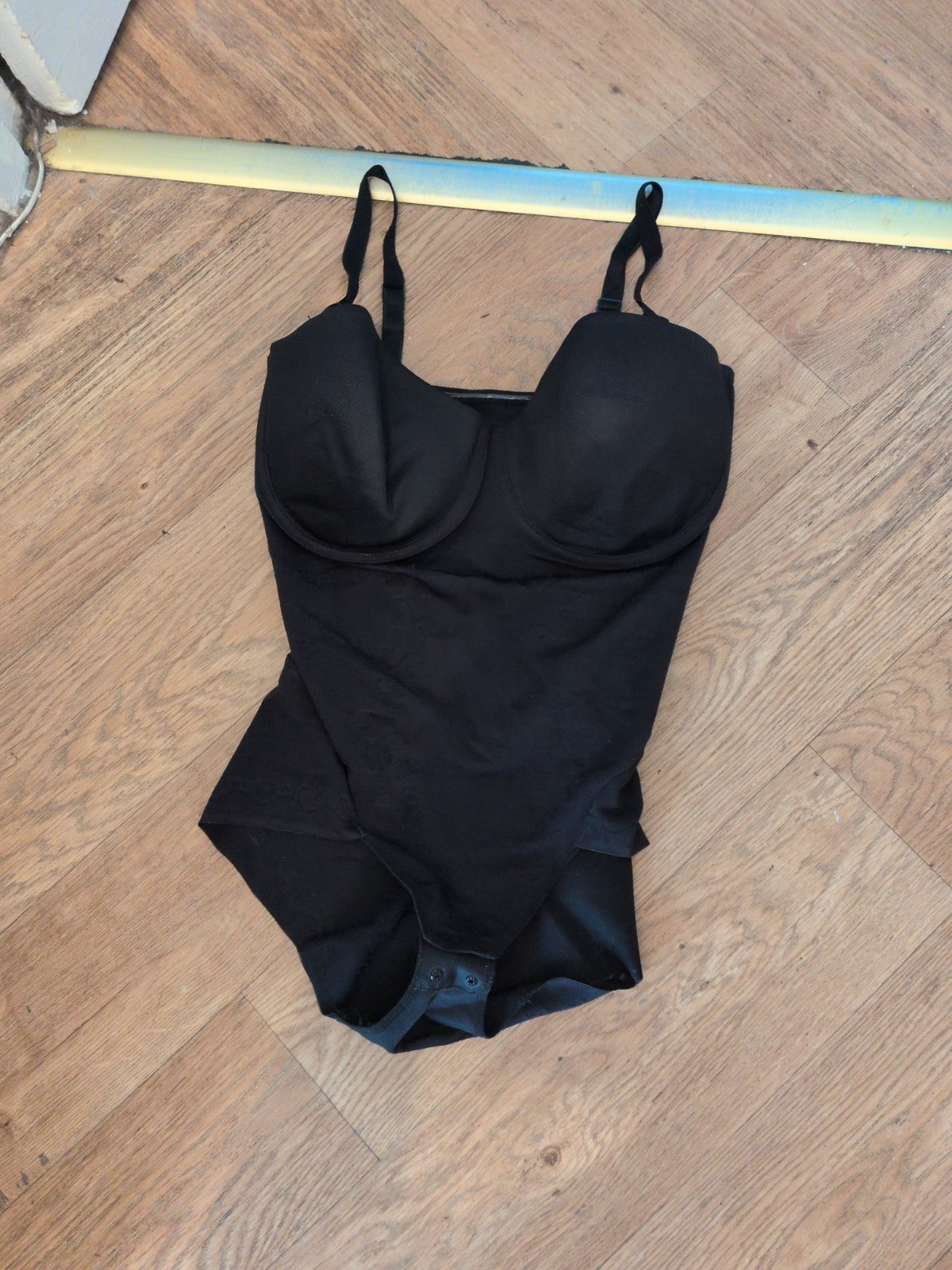 Marks And Spencer 34F Black Padded And Wired Bodysuit