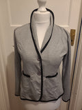 Ladies Sample Text Size XL Grey Buttoned Cardigan
