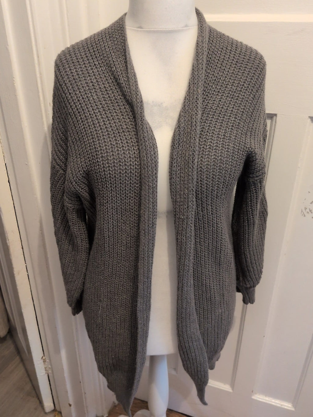 Shein XL Grey Knit Cardigan
