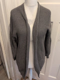 Shein XL Grey Knit Cardigan