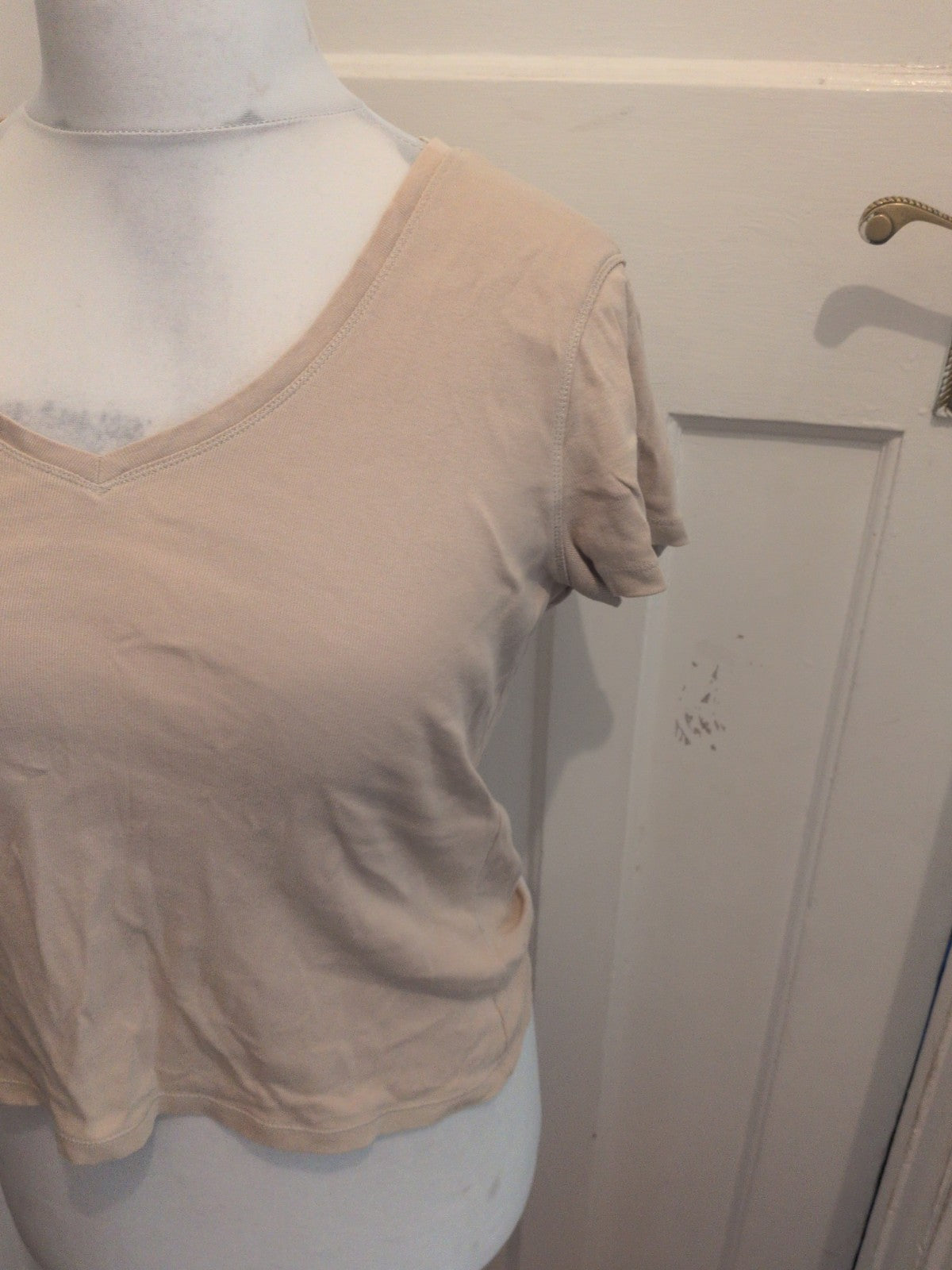 Marks And Spencer 14 Parchment Short Sleeve T-shirt