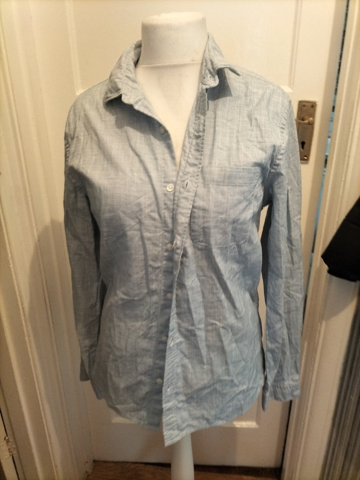 Mens Red Herring Size M Grey Fleck Long Sleeved Shirt