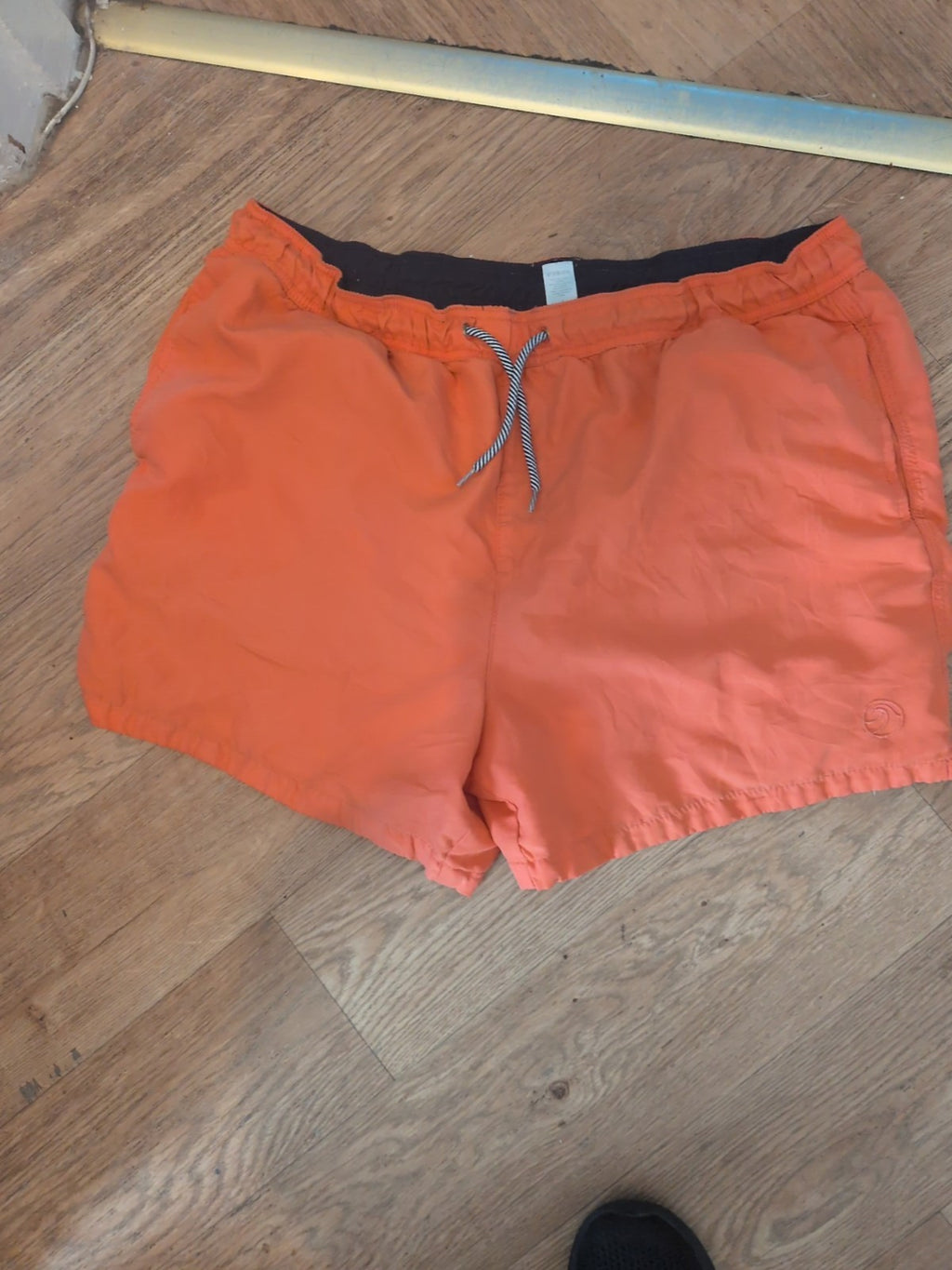 Tu Large Orange Elasticated Swim Shorts