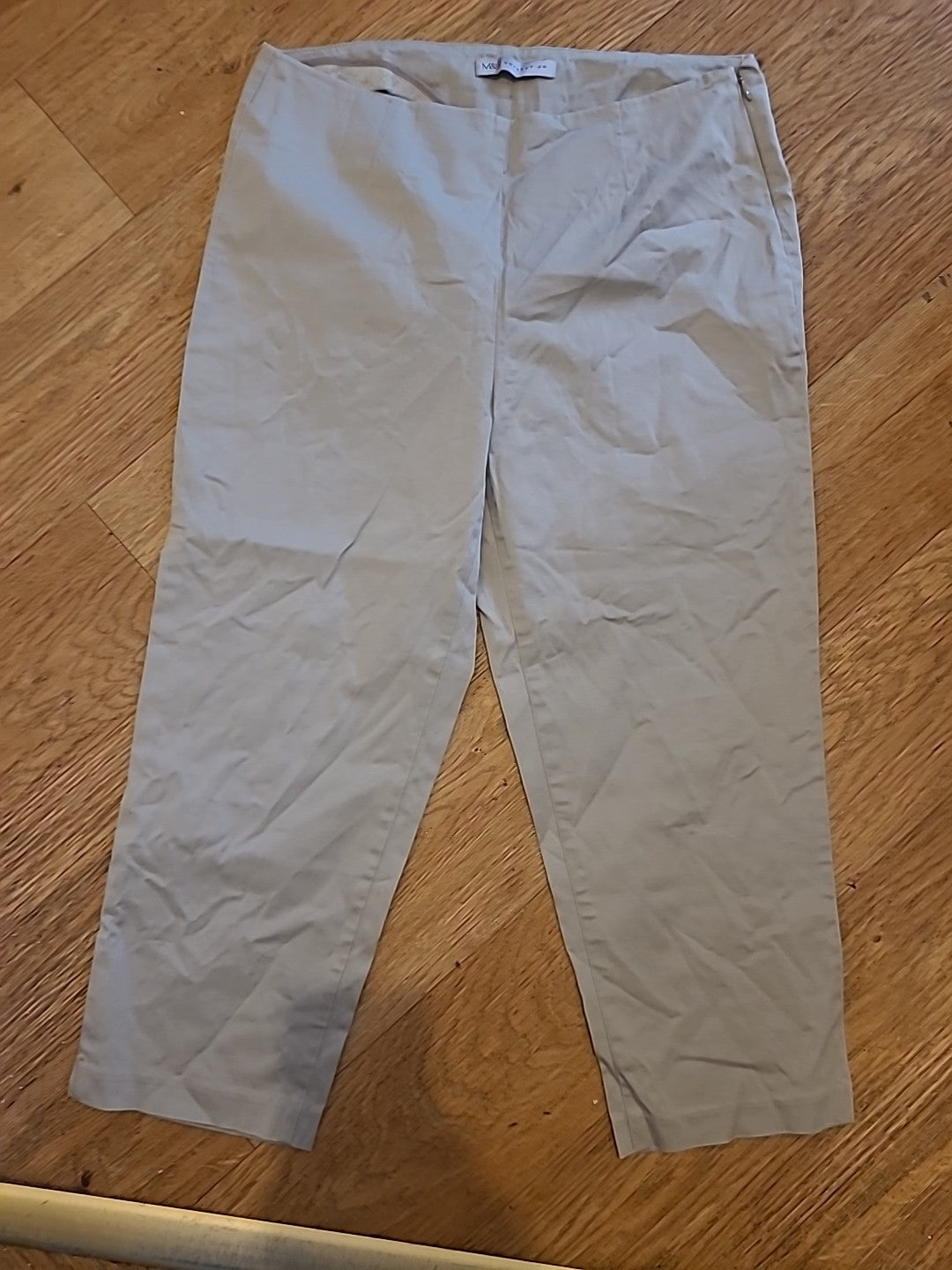 Ladies M&S Collection Size 12S Stone Colour Trousers