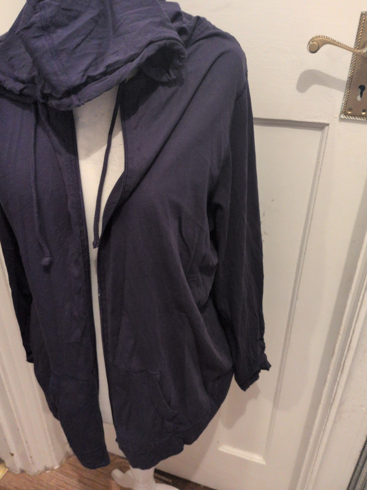 George 24 Navy Ultra Lightweight Full Zip Hoodie