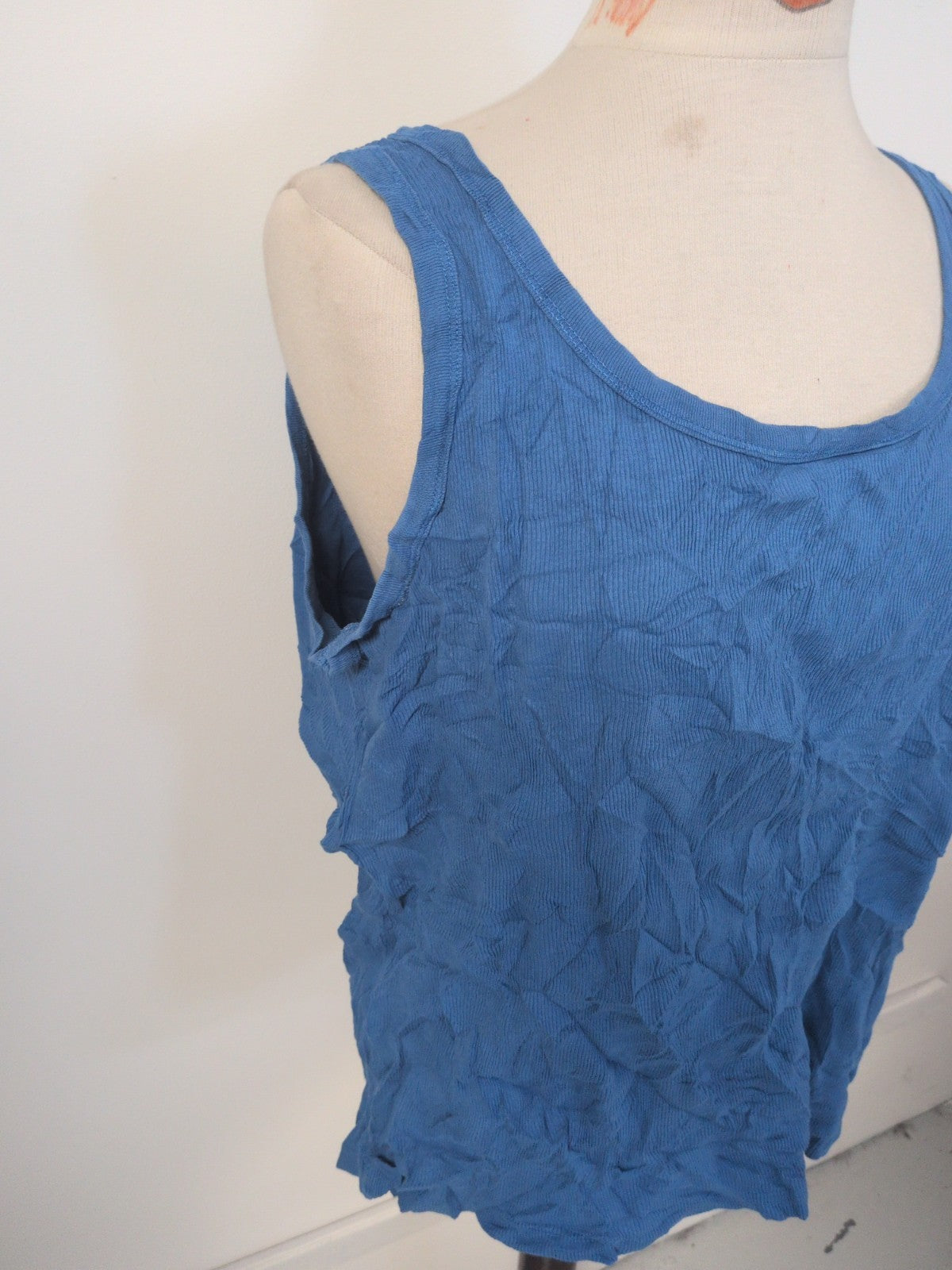 Ladies Arcadia Groups Size 22/24 Blue Sleeveless T-shirt