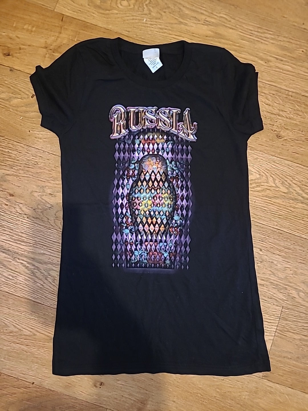 Ladies Tex Size Small "Russia" Short Sleeved Tshirt