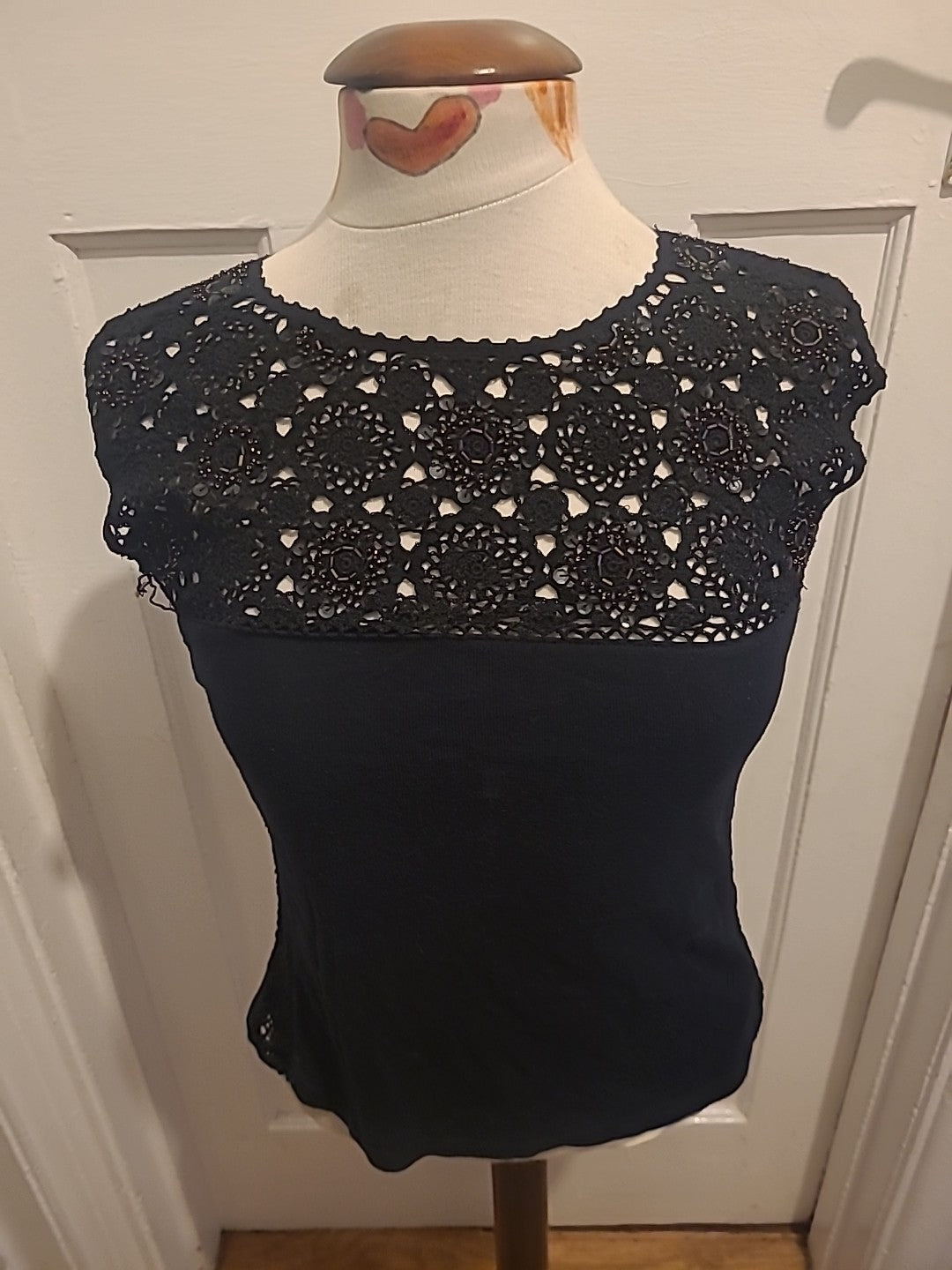 Ladies Next Size 10 Black Dimontie Sleeveless Blouses