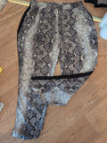 Primark 16 Black Grey And White Slight See Through Elasticated Trousers