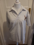 Mens Bee Club Size Large Grey Polo Shirt