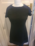 Ladies Papaya Weekend Size 14 Black Short Sleeved Dress Knee Length