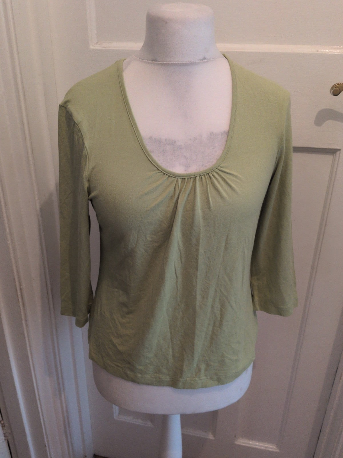Marks And Spencer 18 Leaf Colour Long Sleeve Blouse