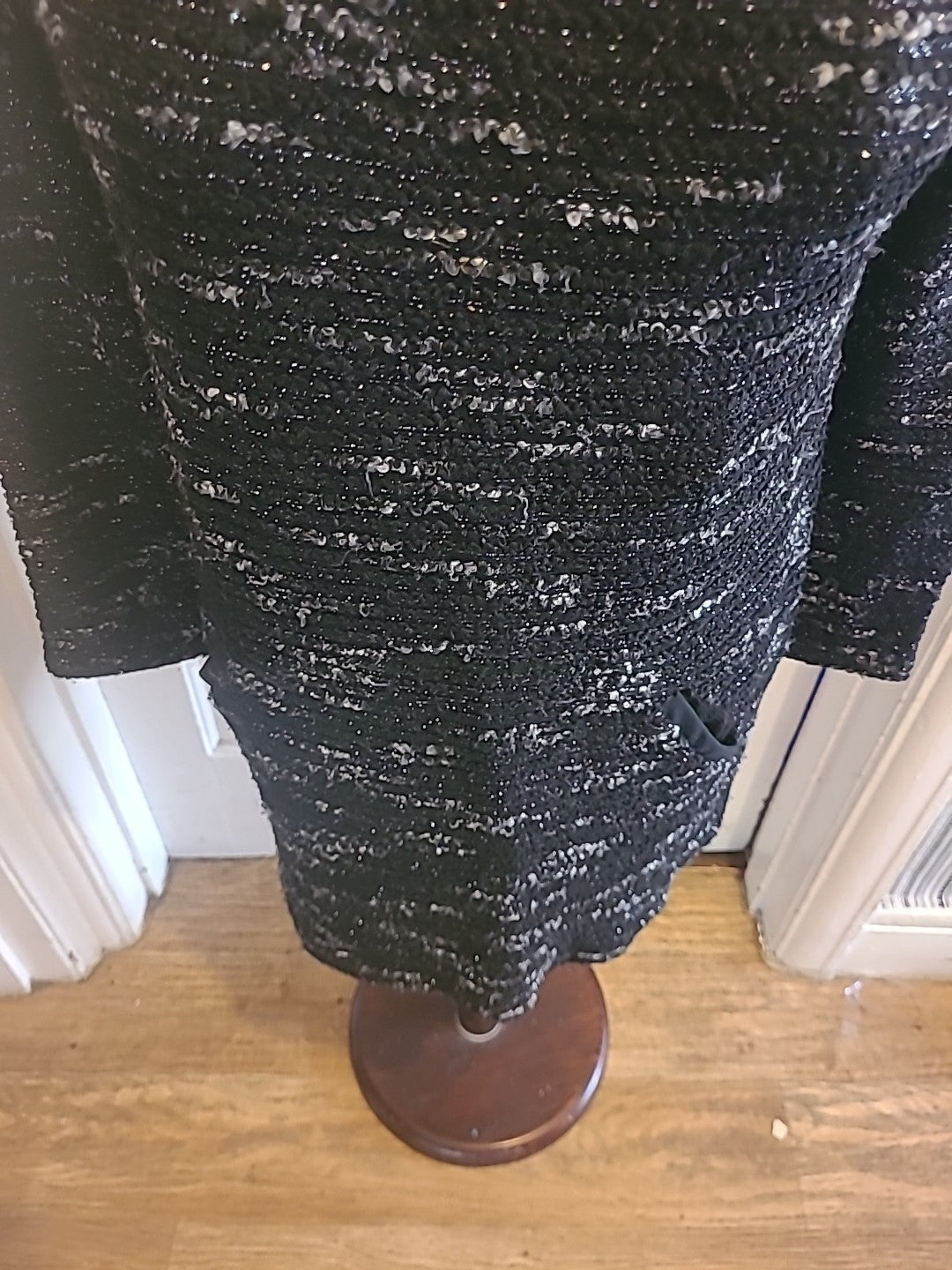 Ladies Next Size 6 Black Fleck Mid Sleeved Dress