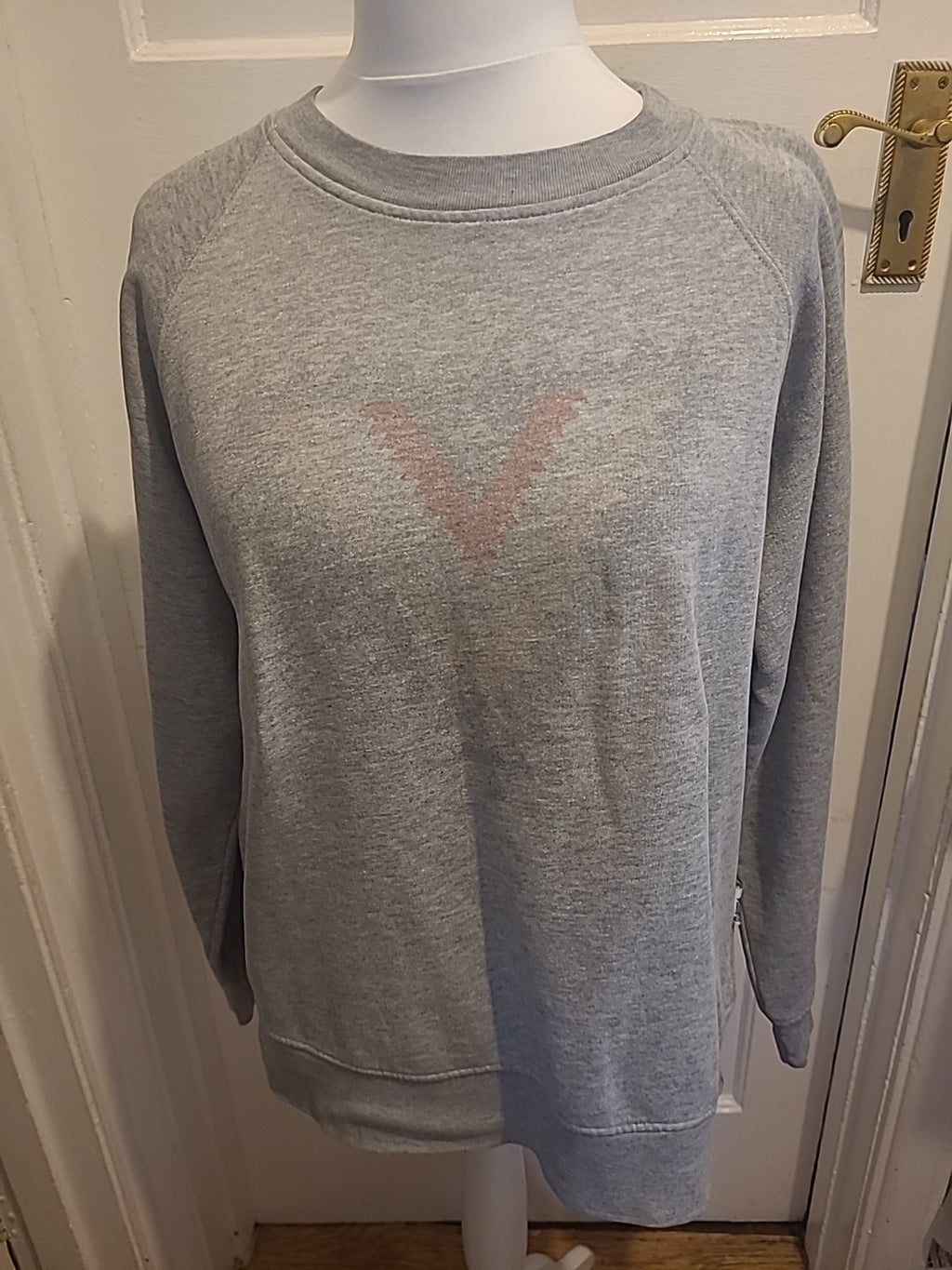 Mens Beyond The Valley Size XL Grey Print Sweatshirt