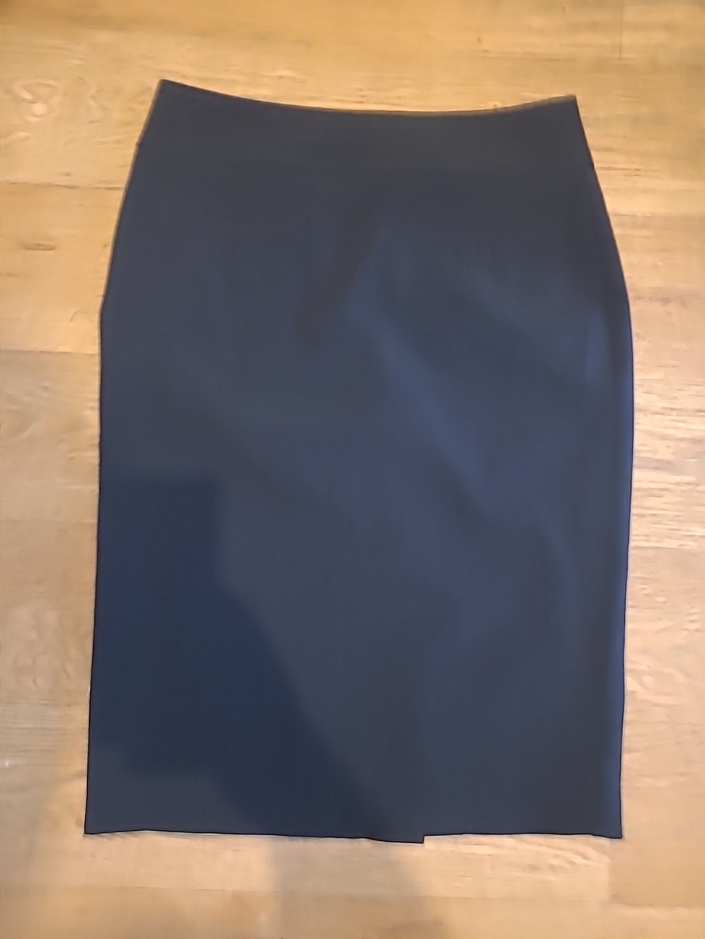 Ladies Marks And Spencer Size 8 Black Lined Skirt