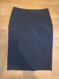 Ladies Marks And Spencer Size 8 Black Lined Skirt