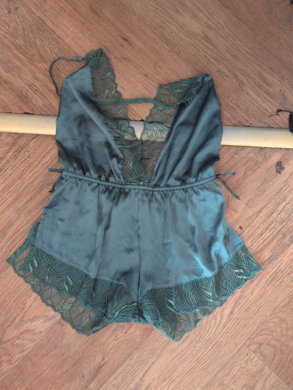 Primark 10-12 Teal Lacey Bodysuit