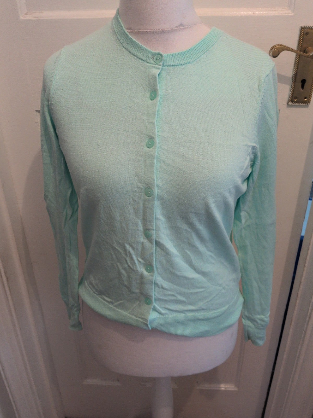 Uniqlo Large Pale Turquoise Buttoned Cardigan
