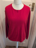Ladies Marks And Spencer Size 20 Red Pullover Jumper