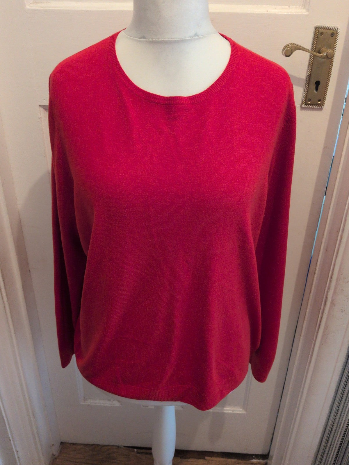 Ladies Marks And Spencer Size 20 Red Pullover Jumper