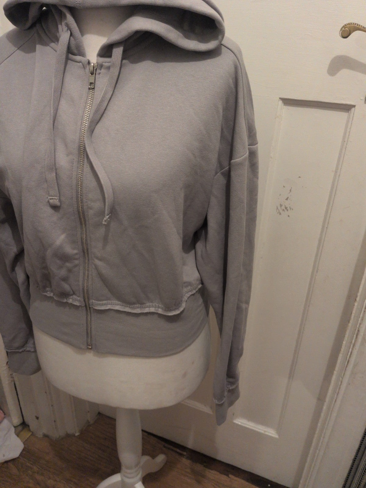 Ladies H&M Size Large Grey Full Zip Hoodie