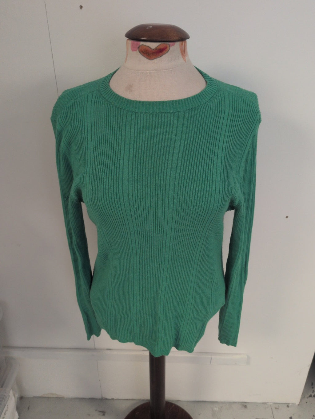 M&S Collection 14 Green Long Sleeve Jumper