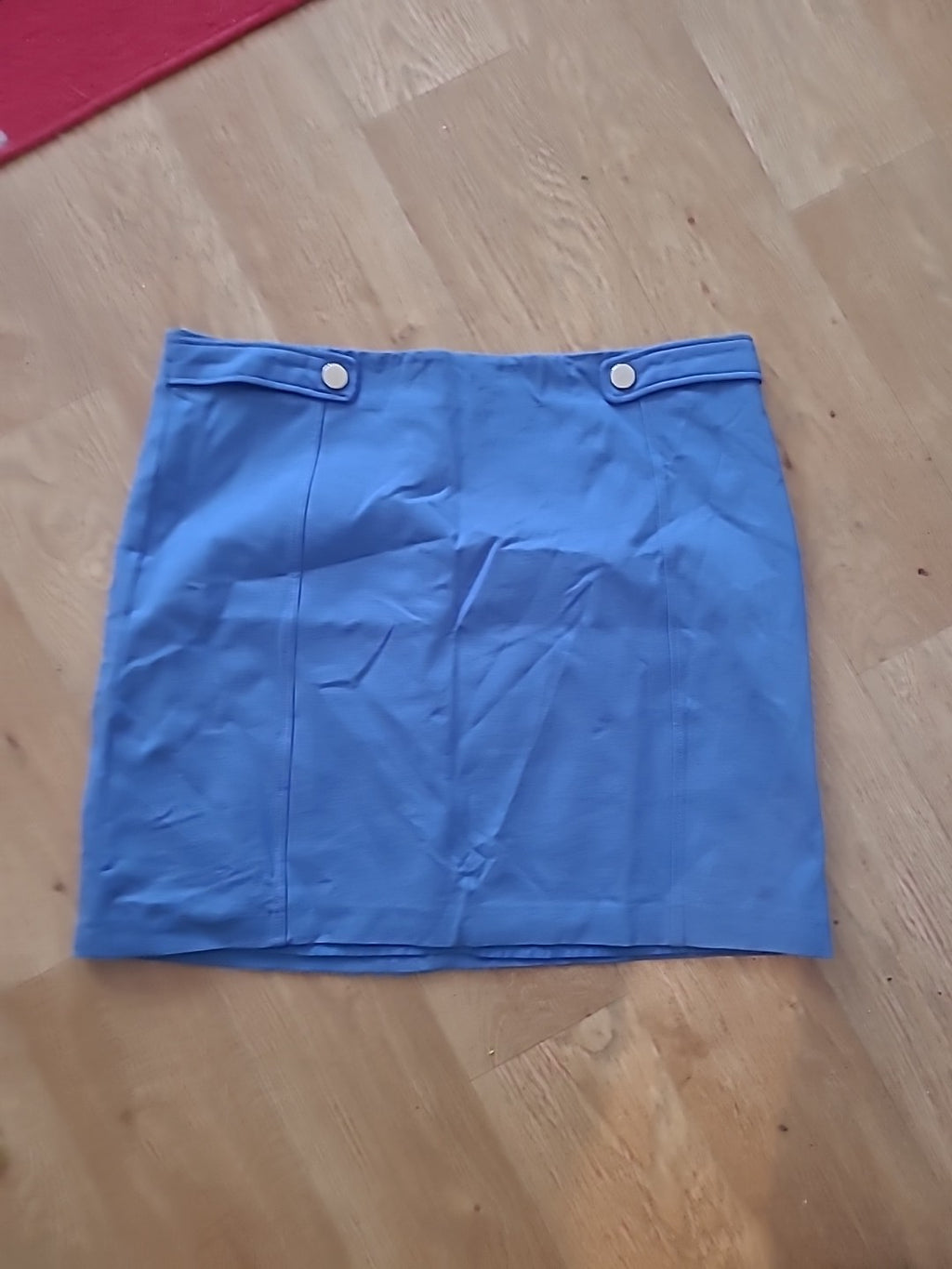 Ladies M&Co Size 18 Blue Lined Skirt