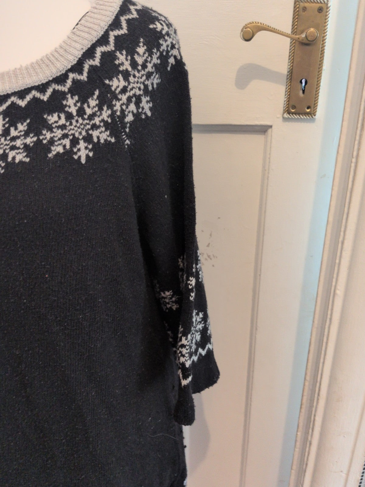 Angel Ribbons 16/18 Black Long Sleeve Jumper Dress