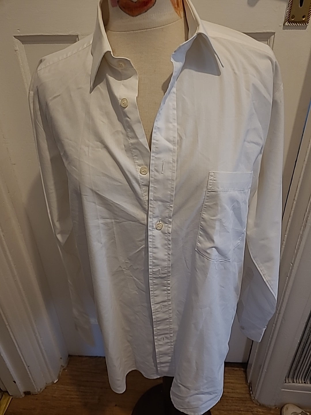 Mens Rocola Gold Size Large White Shirt