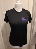 Ladies Diverse Fitness Size Medium Black Short Sleeve T-shirt