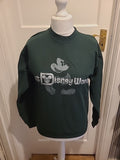 Girls Disney Age 15 Years Dark Green Print Jumper(fading)