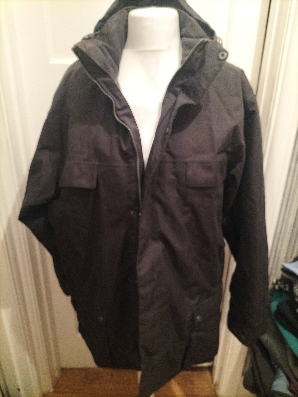 Mens Sprayway Size 2XL Black Fleece Lined Coat